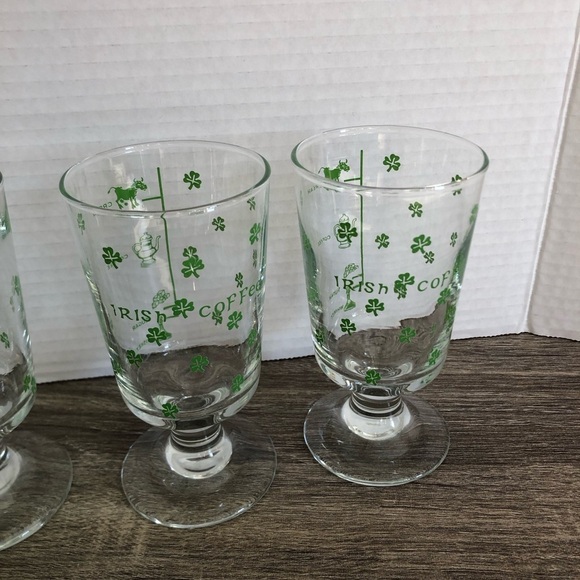Vtg Irish Coffee Glass Set - Picture 3 of 9